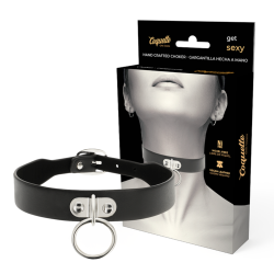 Collier ras de cou noir avec boucle Coquette Chic