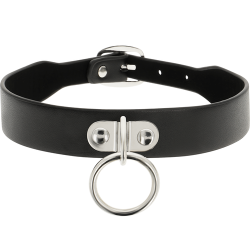 Collier ras de cou noir avec boucle Coquette Chic