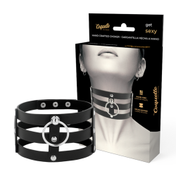 Collier ras de cou noir triple Coquette Chic