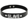 Collier ras de cou noir Slave Coquette Chic