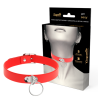 Collier ras de cou rouge avec boucle Coquette Chic