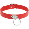 Collier ras de cou rouge avec boucle Coquette Chic