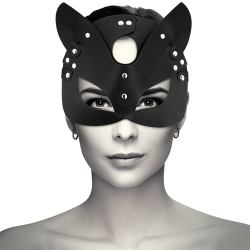 Masque cuir végan oreilles de chat Coquette Chic