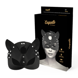 Masque cuir végan oreilles de chat Coquette Chic