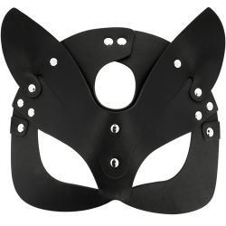 Masque cuir végan oreilles de chat Coquette Chic