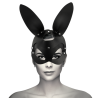 Masque cuir végan oreilles de lapin Coquette Chic