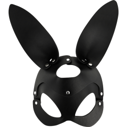 Masque cuir végan oreilles de lapin Coquette Chic