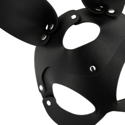 Masque cuir végan oreilles de lapin Coquette Chic