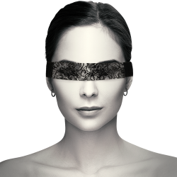 Masque ruban en dentelle noire Coquette Chic