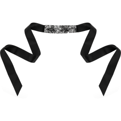 Masque ruban en dentelle noire Coquette Chic