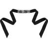 Masque ruban en dentelle noire Coquette Chic