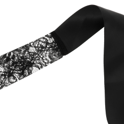 Masque ruban en dentelle noire Coquette Chic