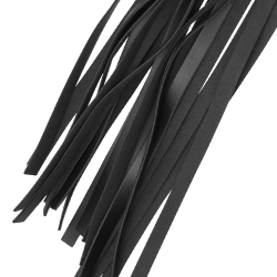 Fouet en cuir végan noir Coquette Chic