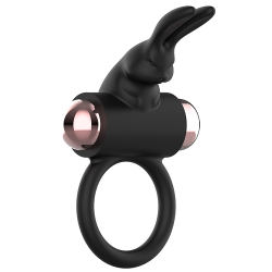 Cockring vibrant Lapin noir Coquette Chic