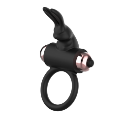 Cockring vibrant Lapin noir Coquette Chic