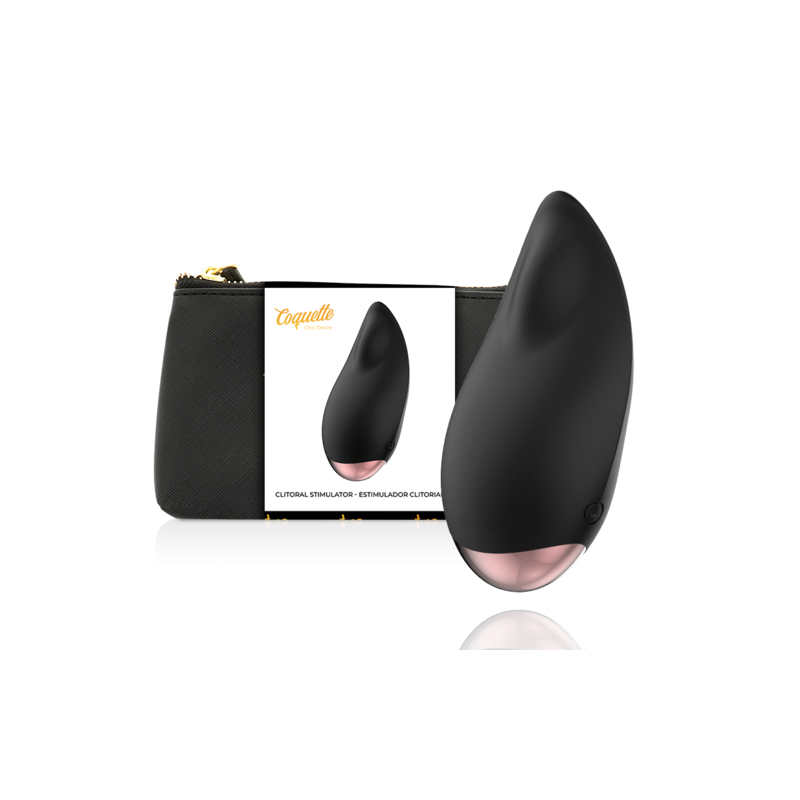 Stimulateur clitorial noir - or Coquette Chic