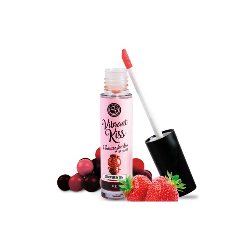 Gloss à lèvres vibrant bonbon fraise Secret Play