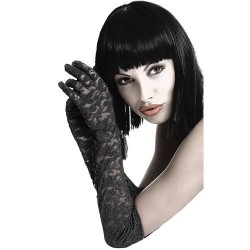 Gants en dentelle noire Chilirose