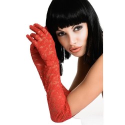 Gants en dentelle rouge Chilirose