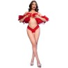 String entrejambes ouvert rouge Chilirose