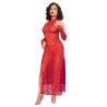 Robe et gants dentelle rouge Chilirose