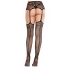 Bas dentelle et porte-jarretelle noir Leg Avenue