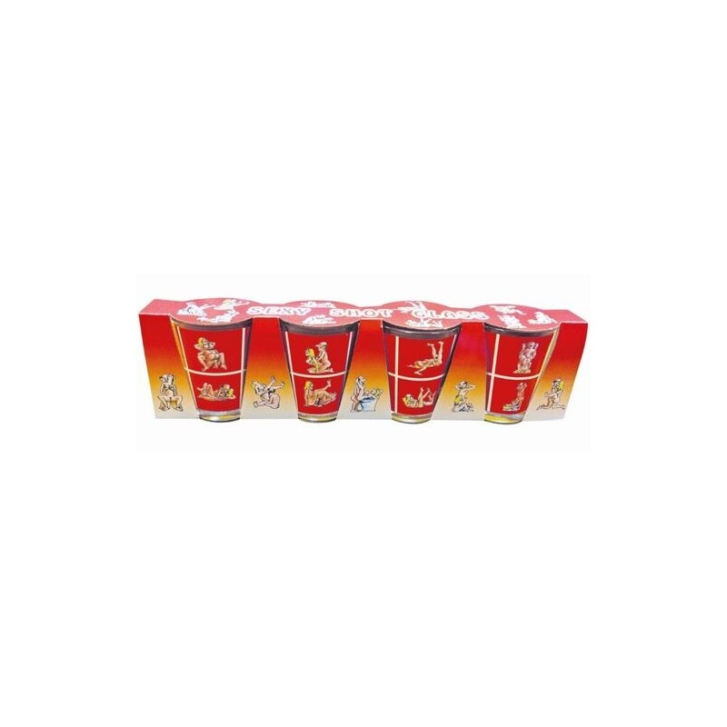 Set de 4 verres à shot Kamasutra