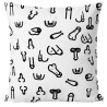 Coussin à motifs érotiques