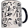 Mug blanc à motifs érotiques bdsm