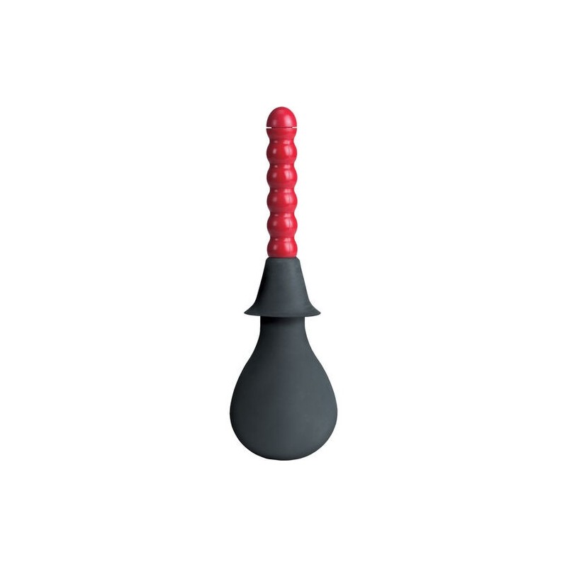 Poire à lavement noire et rouge Colt