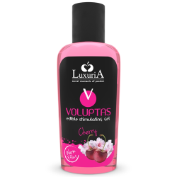 Gel comestible massage cerise Luxuria