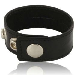 Sangle pénienne en cuir noir Leather Body