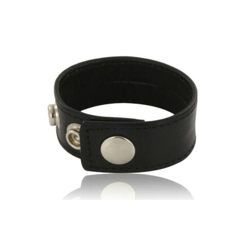 Sangle pénienne en cuir noir Leather Body