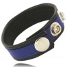 Sangle pénienne en cuir bleue Leather Body